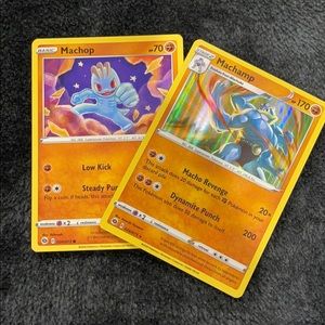 Pokémon - Machop & Machamp (holographic)